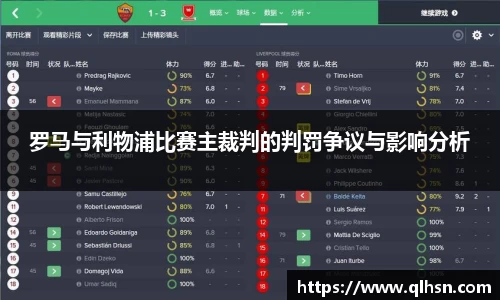 罗马与利物浦比赛主裁判的判罚争议与影响分析